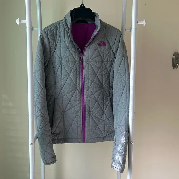 North Face Tamburello Grey Lightweight Women’s Puffer Jacket - Picture 3 of 11